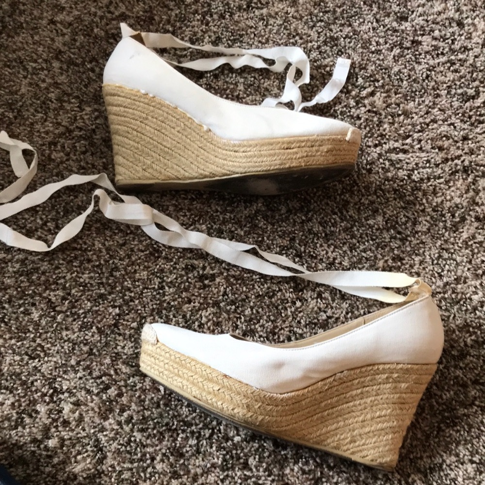 White espadrilles